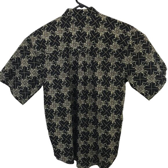 Joe Marlin Men's Button Front Shirt Casual Short Sleeves Tropical Motif Sz Large - Picture 2 of 7